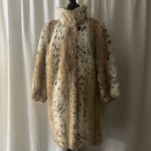 Tissavel vintage faux fur coat
